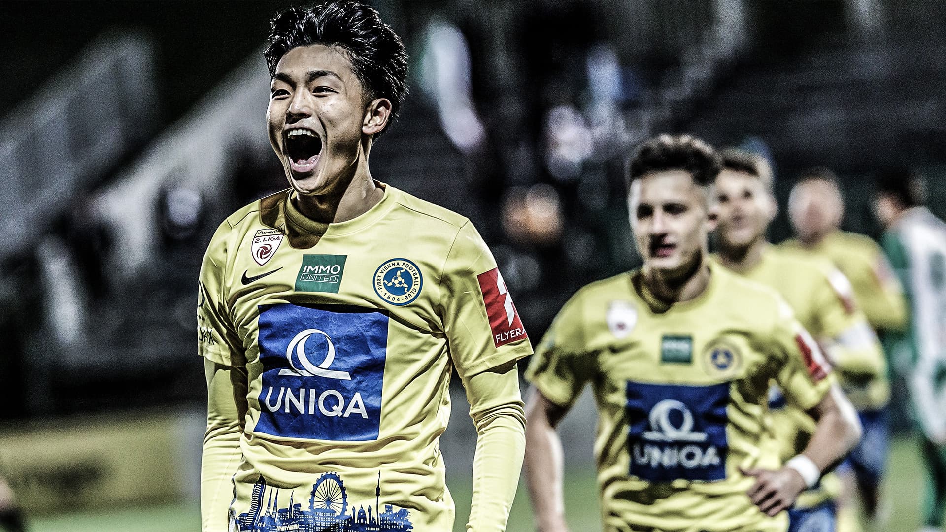 Ein Vienna-Spieler freut sich