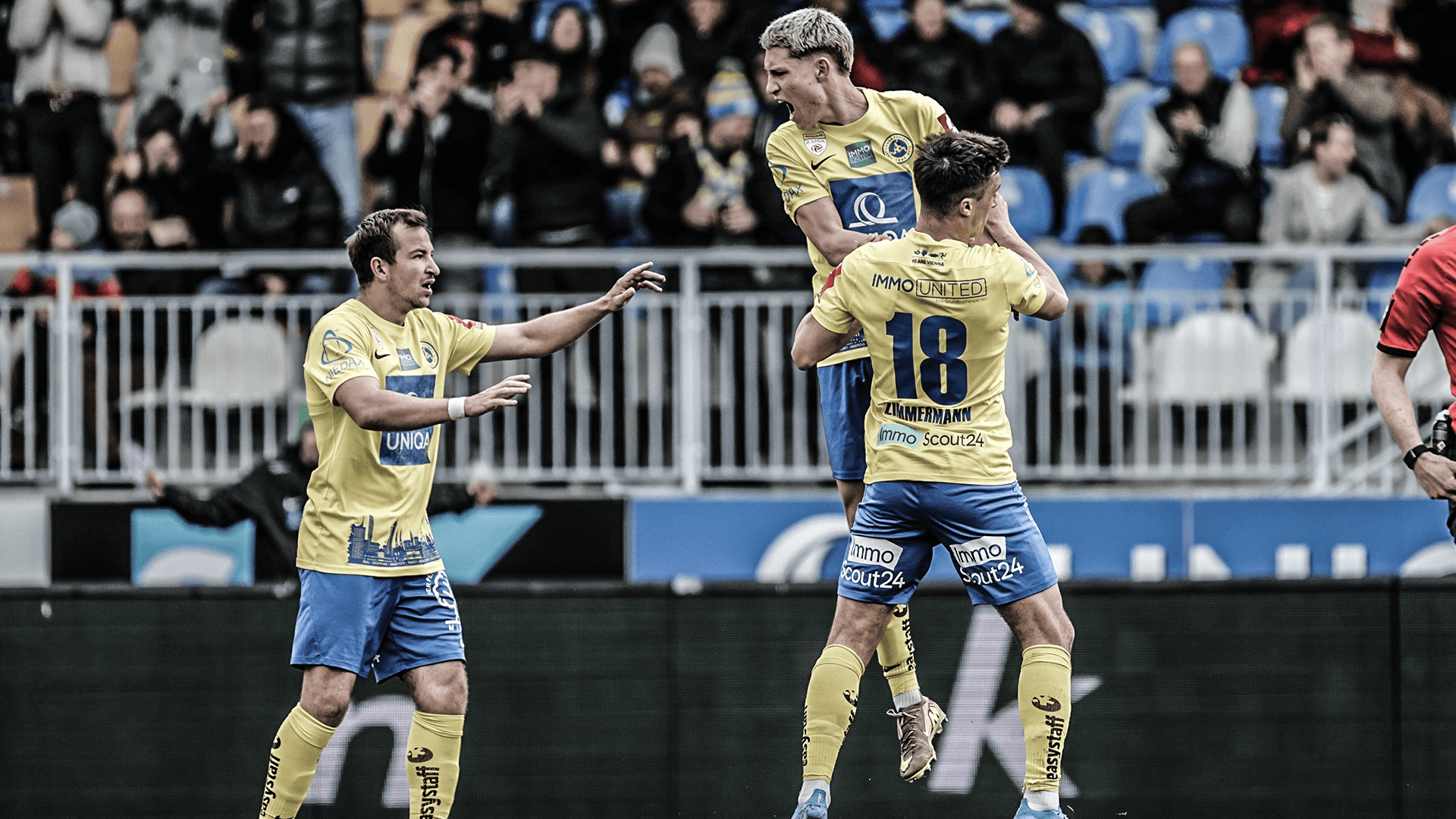 Vienna-Mannschaft jubelt